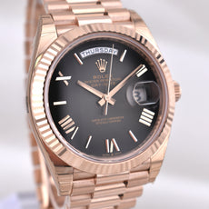Rolex Day Date 40 Rose Gold 'Oscars' Black Ombre Dial 228235 2025