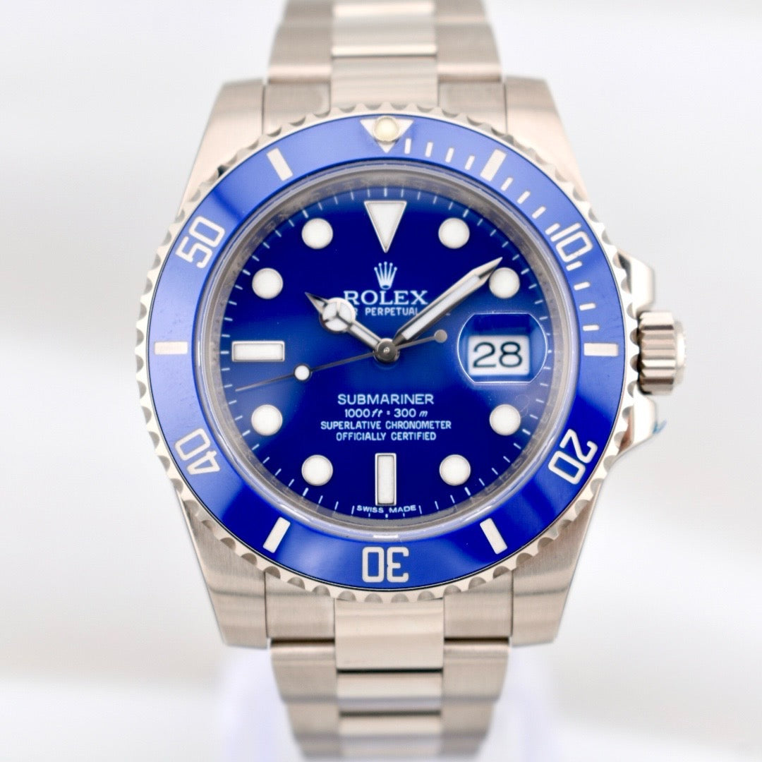 Rolex Submariner Date White Gold 'Smurf' 116619LB 2014