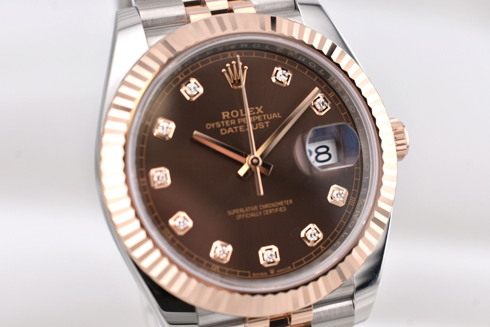 Rolex Datejust 41 Two Tone Chocolate Diamond Dial 126331 2026