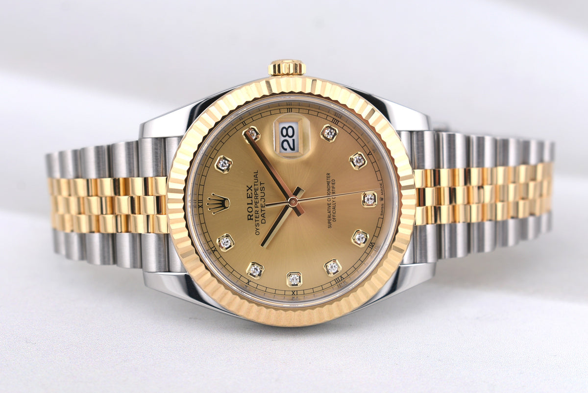 Rolex Datejust 41 Champagne Diamond Dial 126333 2026