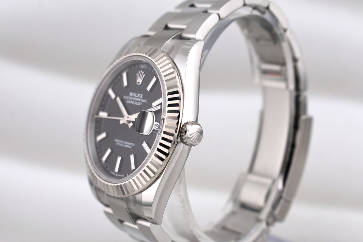 Rolex Datejust 41 Black Index Dial Oyster Band 126334 2026
