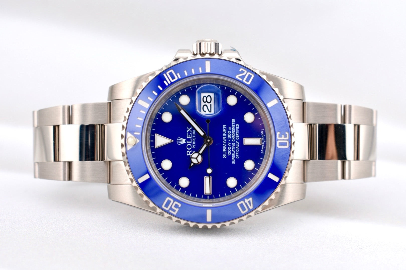 Rolex Submariner Date White Gold 'Smurf' 116619LB 2014