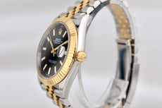 Rolex Datejust 41 Two Tone Yellow Gold Black Dial 126333 2024