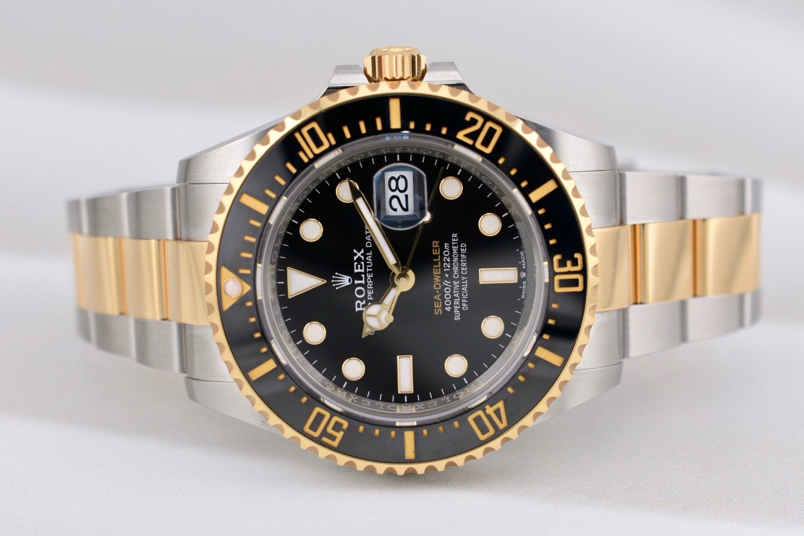 Rolex Sea Dweller Two Tone Yellow Gold Black Dial 126603 2022