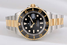 Rolex Sea Dweller Two Tone Yellow Gold Black Dial 126603 2022