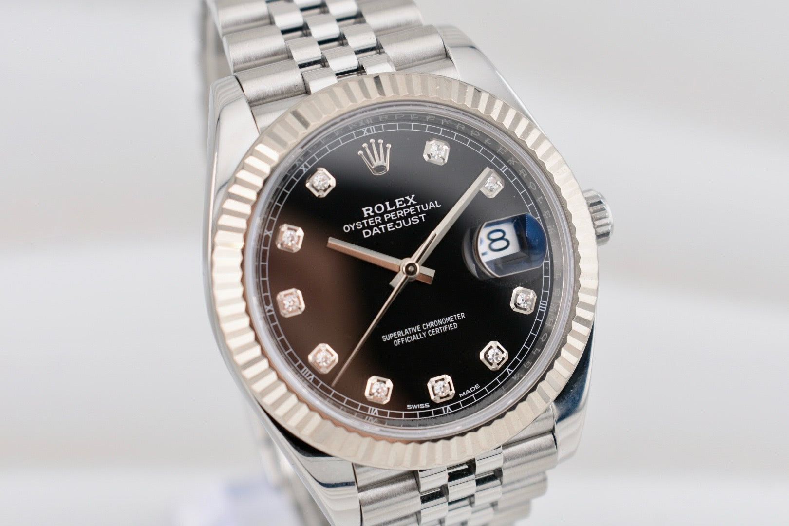 Rolex Datejust 41 Black Diamond Dial 126334 2018