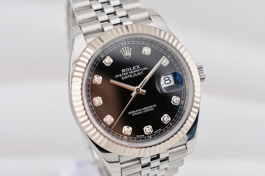 Rolex Datejust 41 Black Diamond Dial 126334 2018