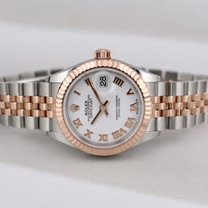 Rolex Lady Datejust 28 Two Tone Everose Gold White Roman Dial 279171 2025