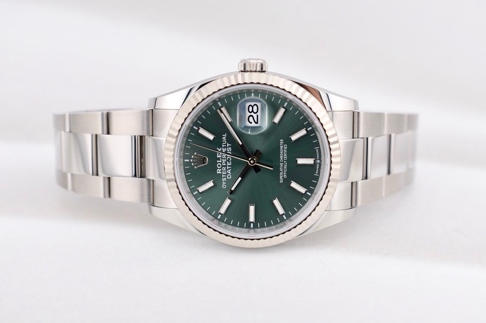 Rolex Datejust 36 Mint Green Dial Oyster 126234 2022