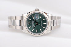 Rolex Datejust 36 Mint Green Dial Oyster 126234 2022