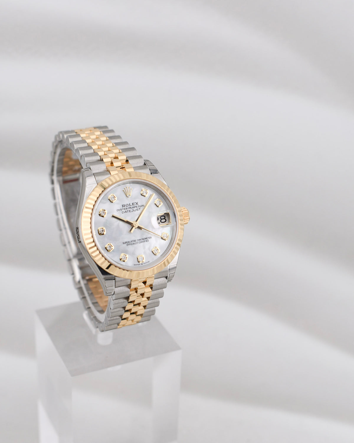 Rolex Datejust 31 Two Tone Yellow Gold Mother of Pearl Diamond Dial 278273 2026
