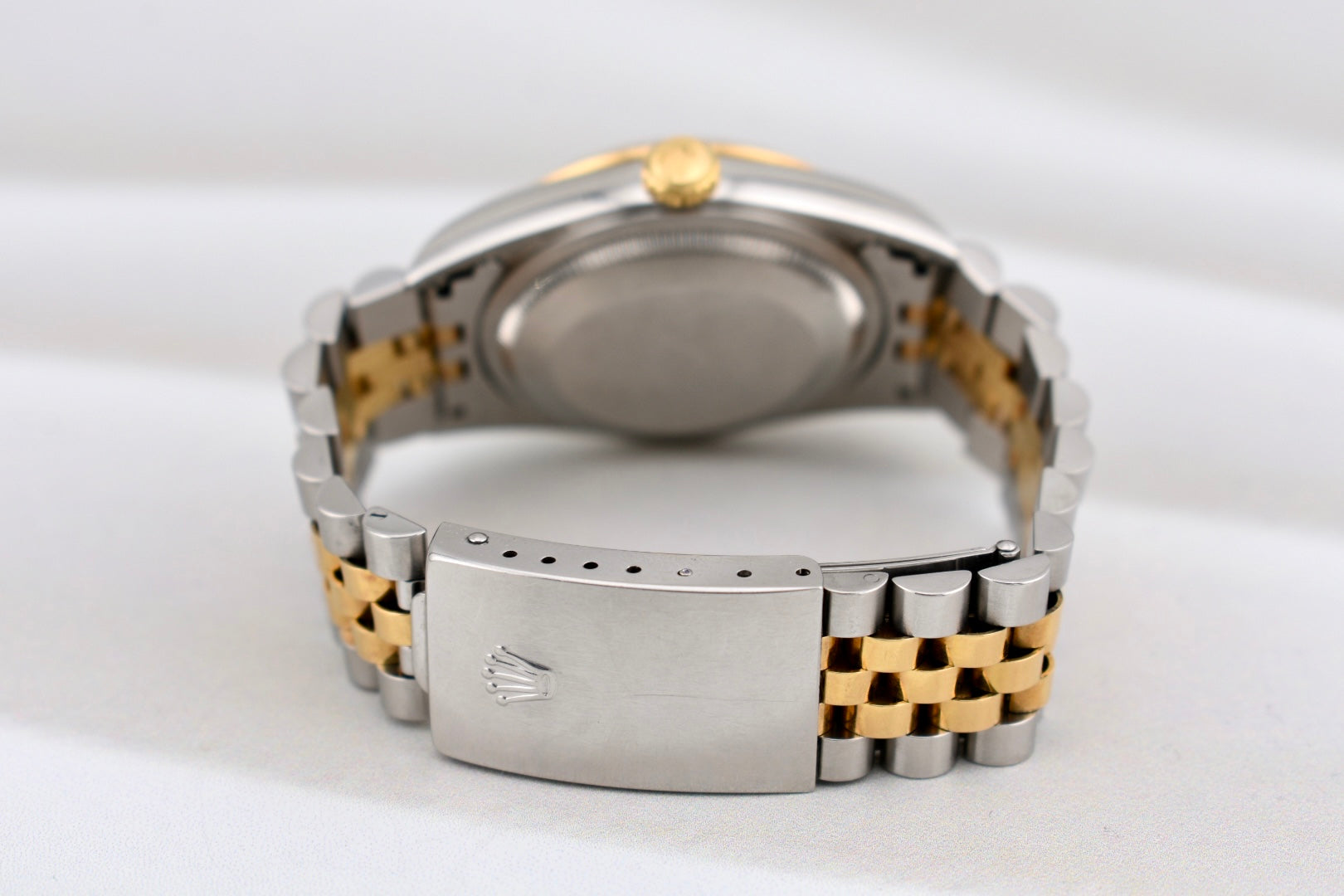 Rolex Datejust 36 Two Tone Yellow Gold White Roman Dial 16233 2000