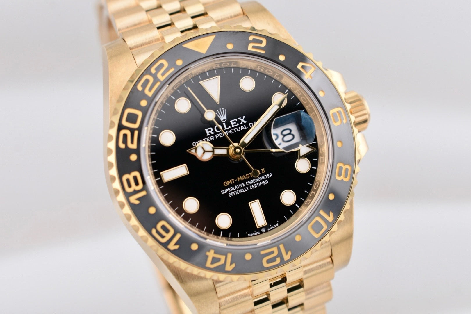 Rolex GMT Master II Yellow Gold Black Dial 126718GRNR 2024