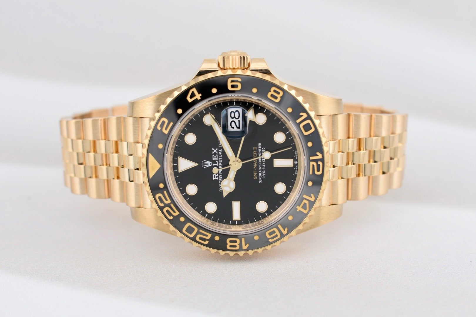 Rolex GMT Master II Yellow Gold Black Dial 126718GRNR 2024