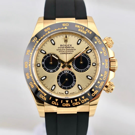 Rolex Cosmograph Daytona Yellow Gold 'Pikachu' Oysterflex 116518LN 2023