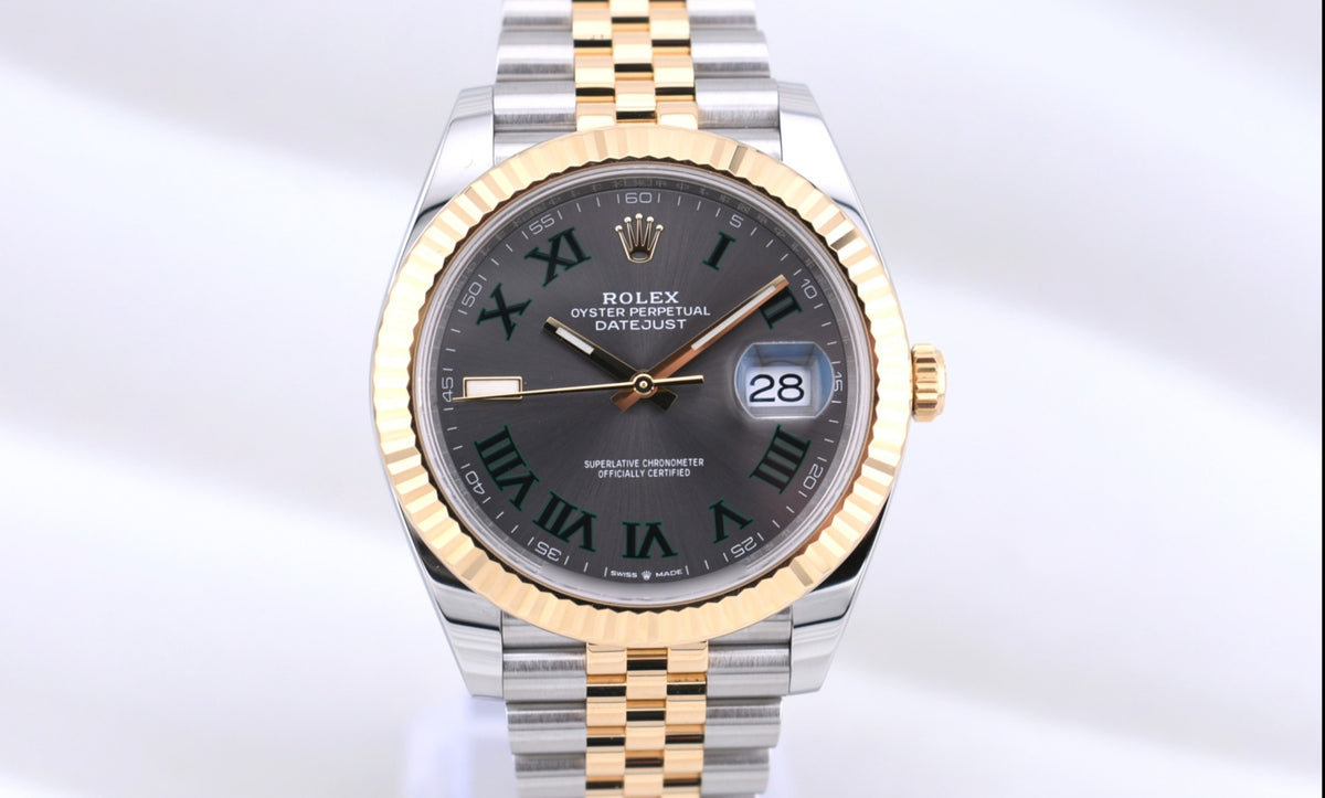 Rolex Datejust 41 Two Tone Yellow Gold Wimbledon 126333 2023