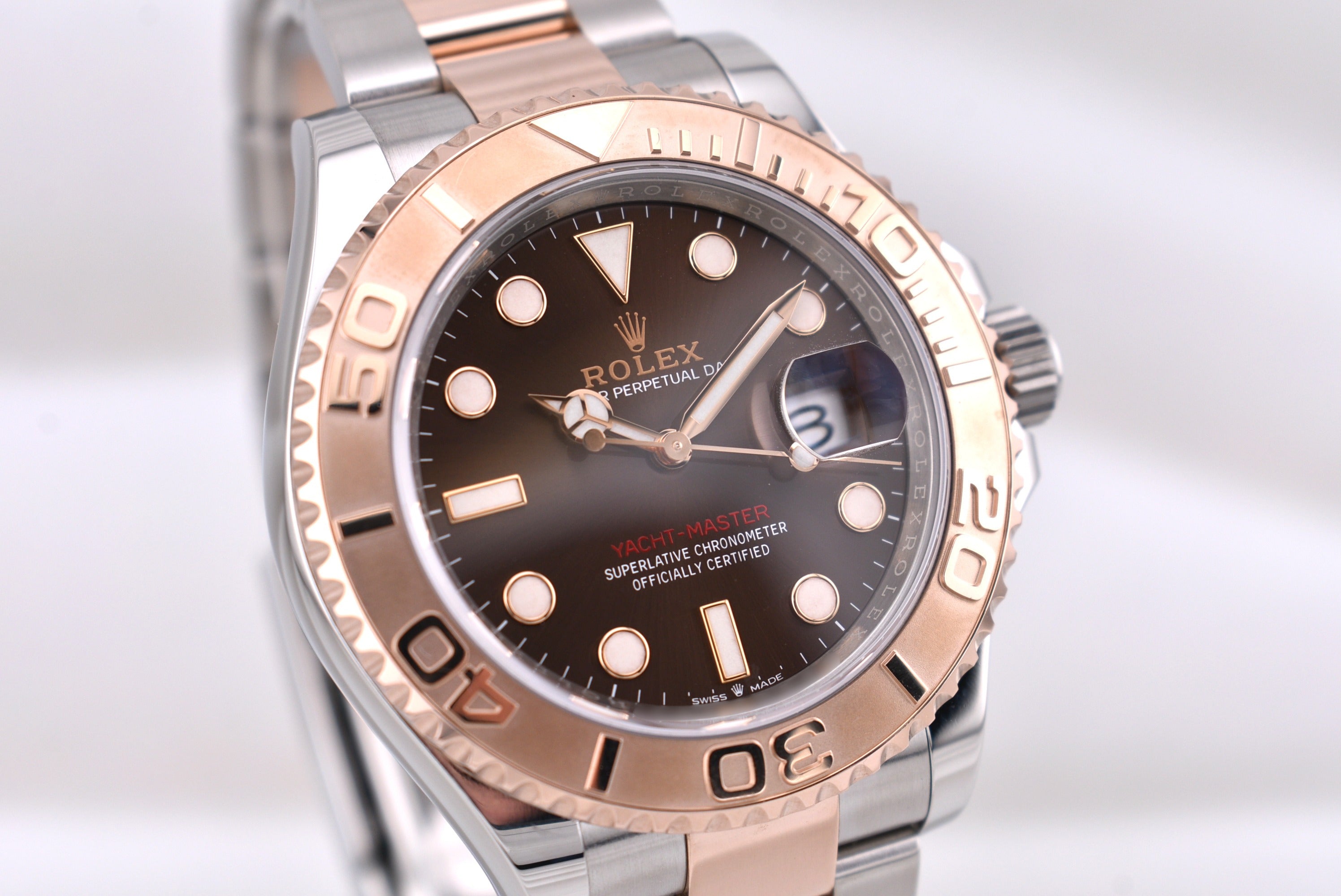Rolex Yacht Master 40 Two Tone Everose Gold Chocolate Dial 126621 2020
