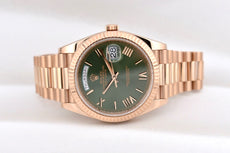 Rolex Day Date 40 Olive Dial Everose Gold 228235 2024