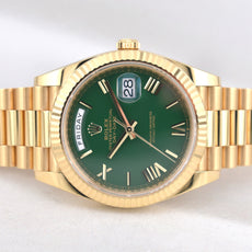 Rolex Day Date 40 'Money Green' Roman Dial Yellow Gold 228238 2025
