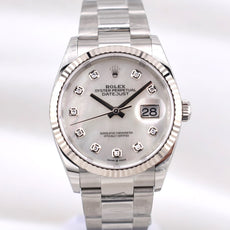 Rolex Datejust 36 Mother of Pearl Diamond Dial Oyster Band 126234 2025