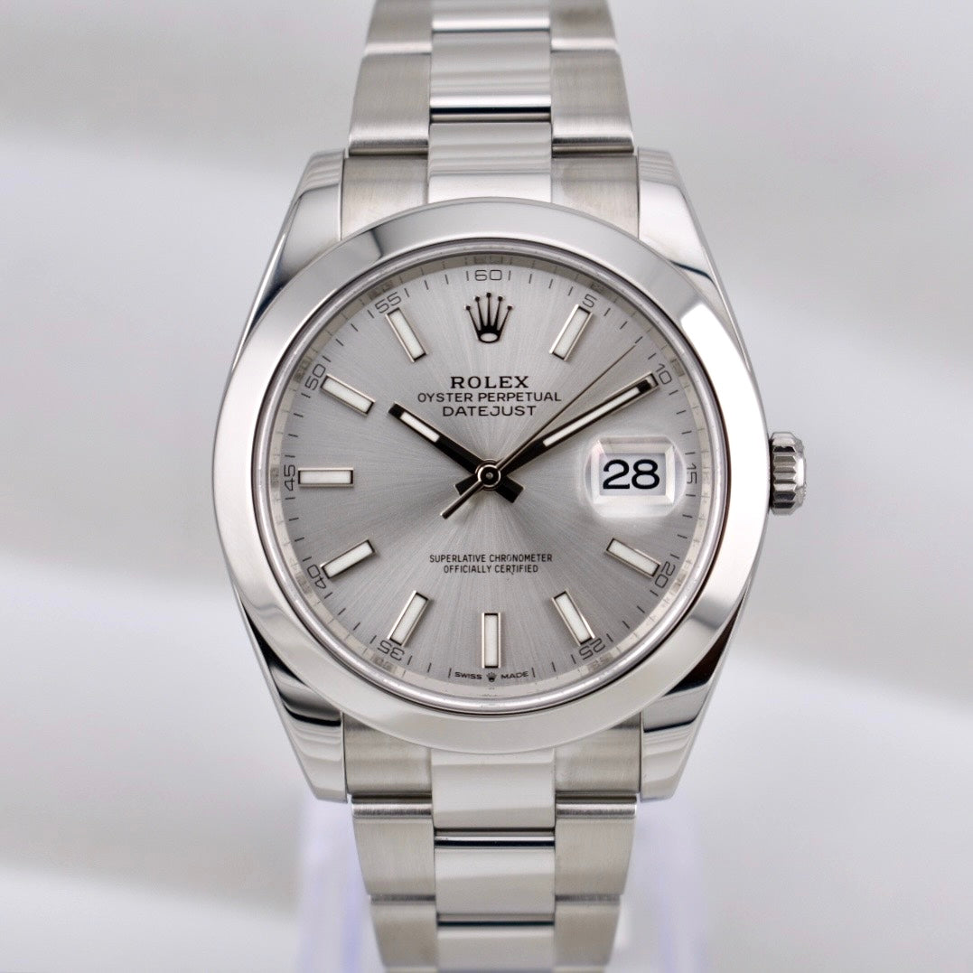 Rolex Datejust 41 Silver Index Dial 126300 2024