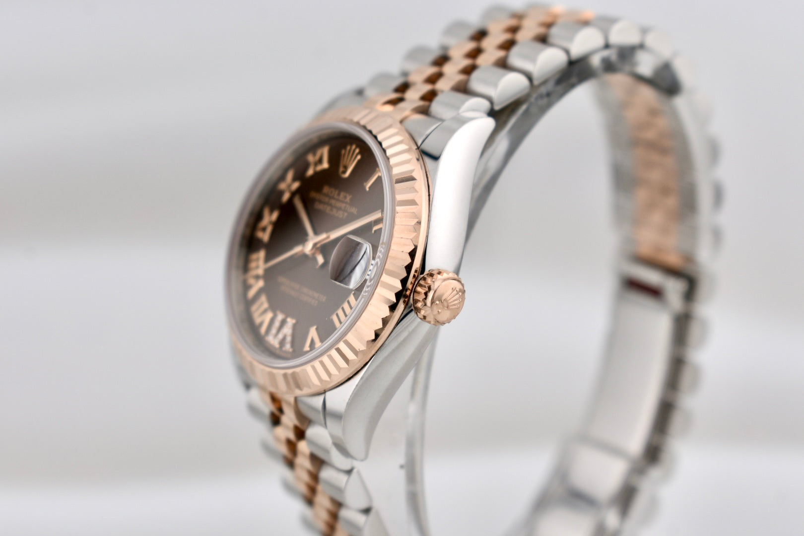 Rolex Datejust 31 Two Tone Everose Gold Chocolate Roman Dial 278271 2021