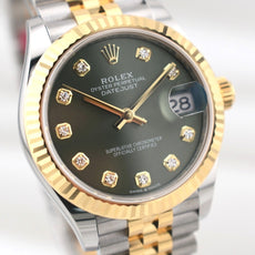 Rolex Datejust 31 Two Tone Olive Green Diamond Dial 278273 2025