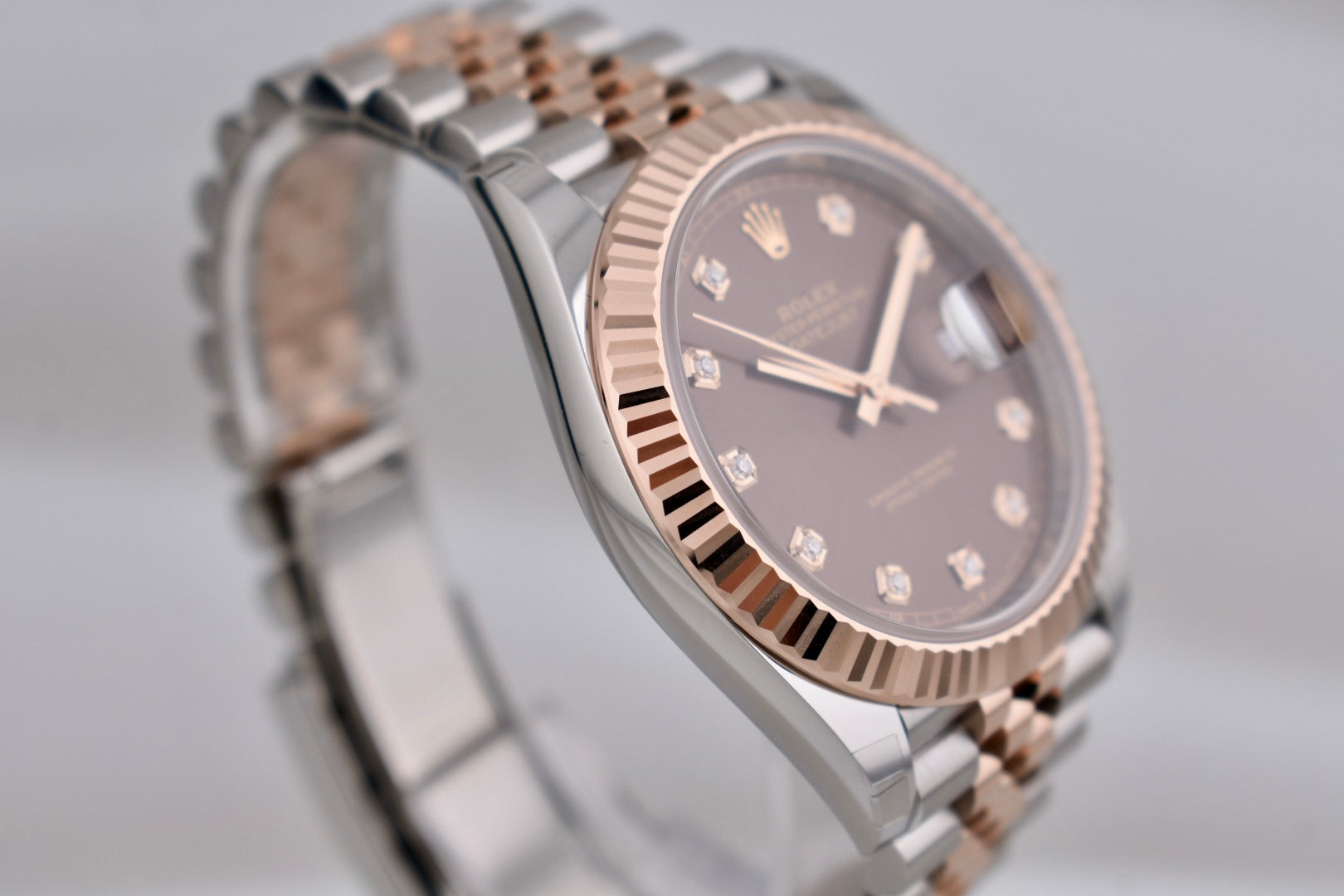 Rolex Datejust 41 Two Tone Chocolate Diamond Dial 126331 2025