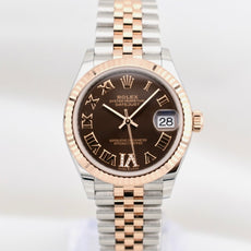 Rolex Datejust 31 Two Tone Everose Gold Chocolate Roman Dial 278271 2021