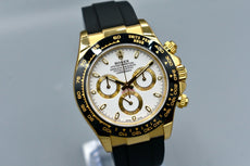 Rolex Cosmograph Daytona Yellow Gold Ivory Dial Oysterflex 116518LN 2023
