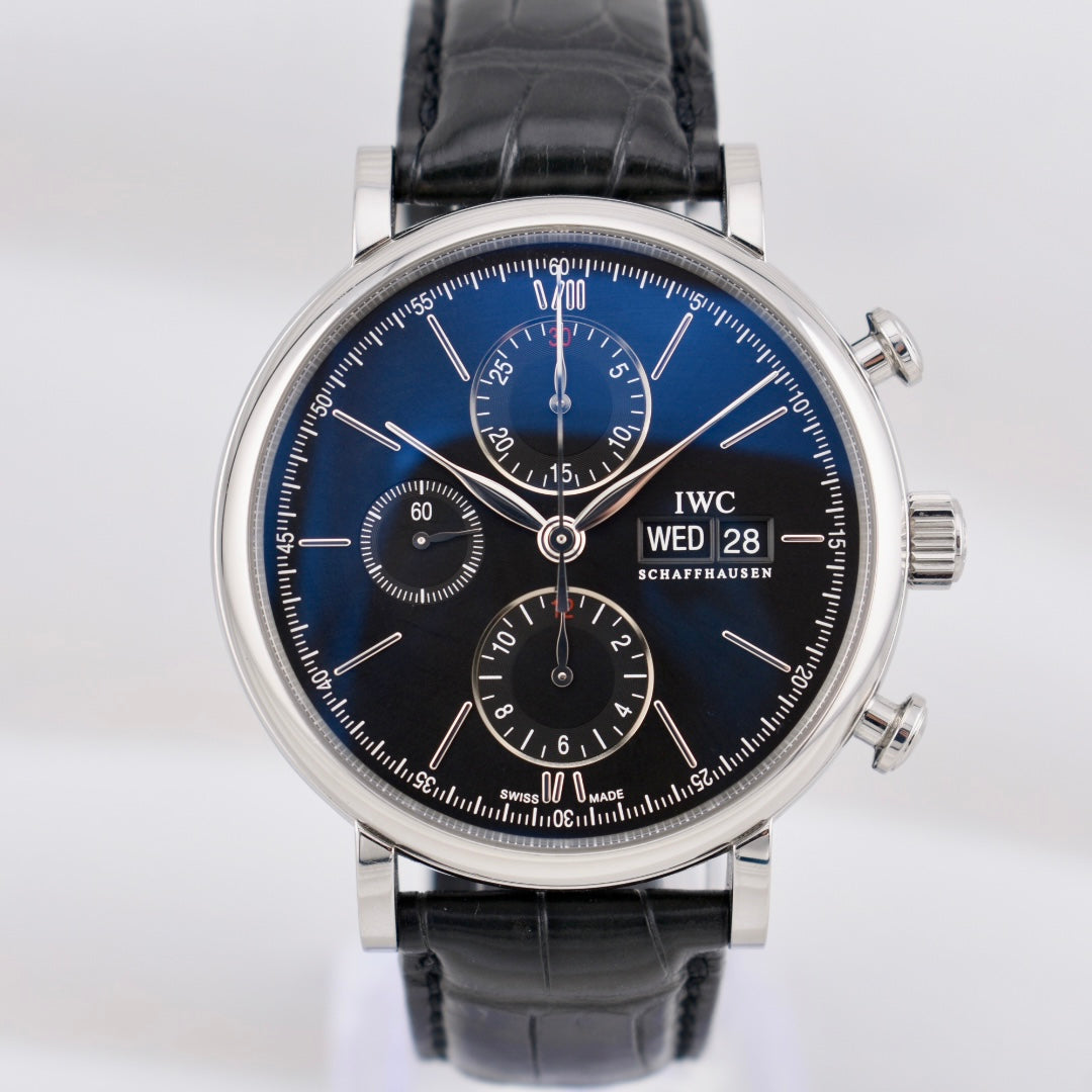 IWC Portofino Chronograph Black Dial IW391029 2022