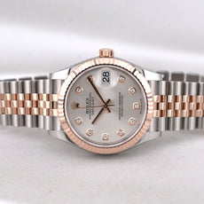 Rolex Datejust 31 Two Tone Rose Gold Silver Diamond Dial 278271 2026