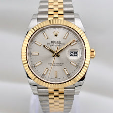 Rolex Datejust 41 Two Tone Yellow Gold Silver Dial 126333 2025