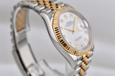 Rolex Datejust 36 Two Tone Yellow Gold Mother of Pearl Diamond Dial 126233 2025