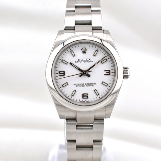 Rolex Oyster Perpetual 31 White Dial 177200 2012
