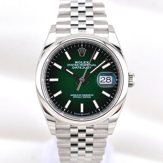 Rolex Datejust 36 Ombre Green Dial 126200 2026