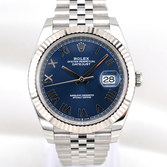 Rolex Datejust 41 Bright Blue Roman Dial 126334 2026