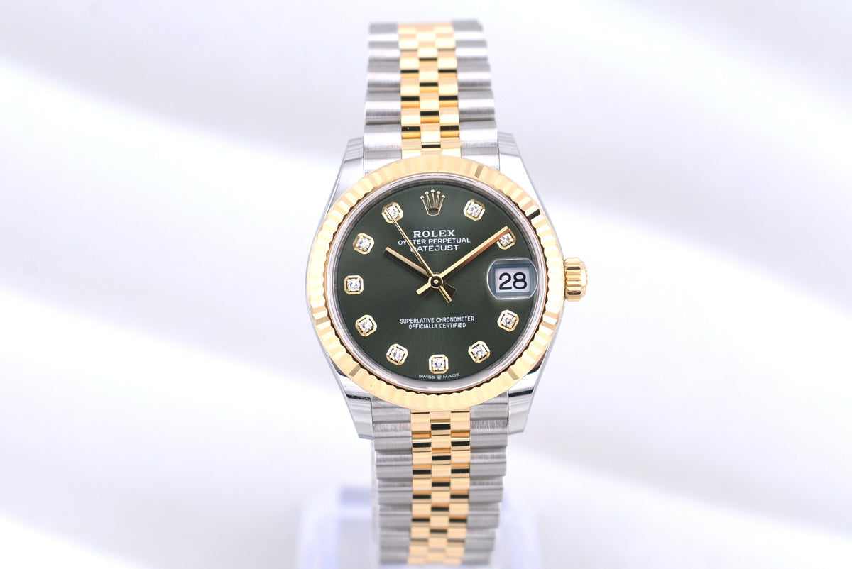 Rolex Datejust 31 Two Tone Olive Diamond Dial 278273 2026