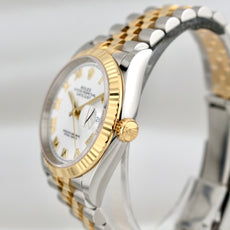 Rolex Datejust 36 Two Tone Yellow Gold White Roman Dial 126233 2025