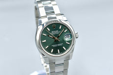 Rolex Datejust 31 Mint Green Index Dial 278240 2024