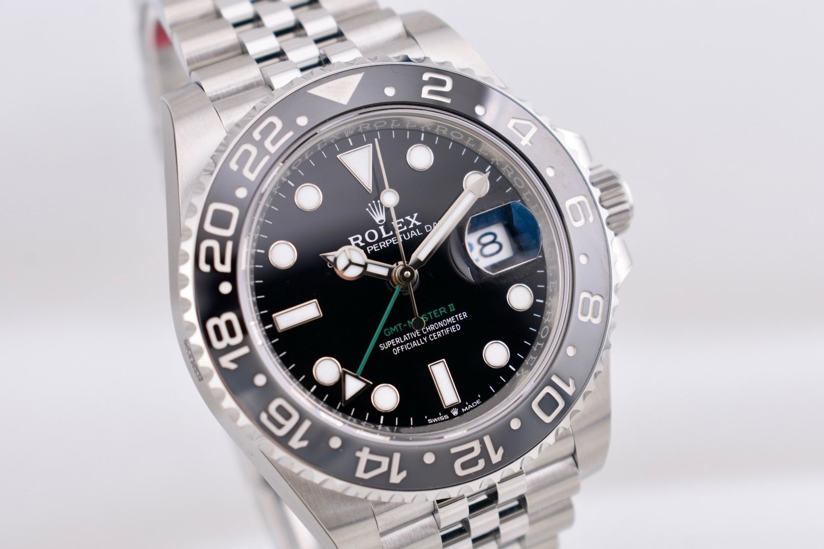 Rolex GMT Master II 'Bruce Wayne' Jubilee Band 126710GRNR 2025