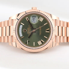 Rolex Day Date 40 Olive Green Rose Gold 228235 2025