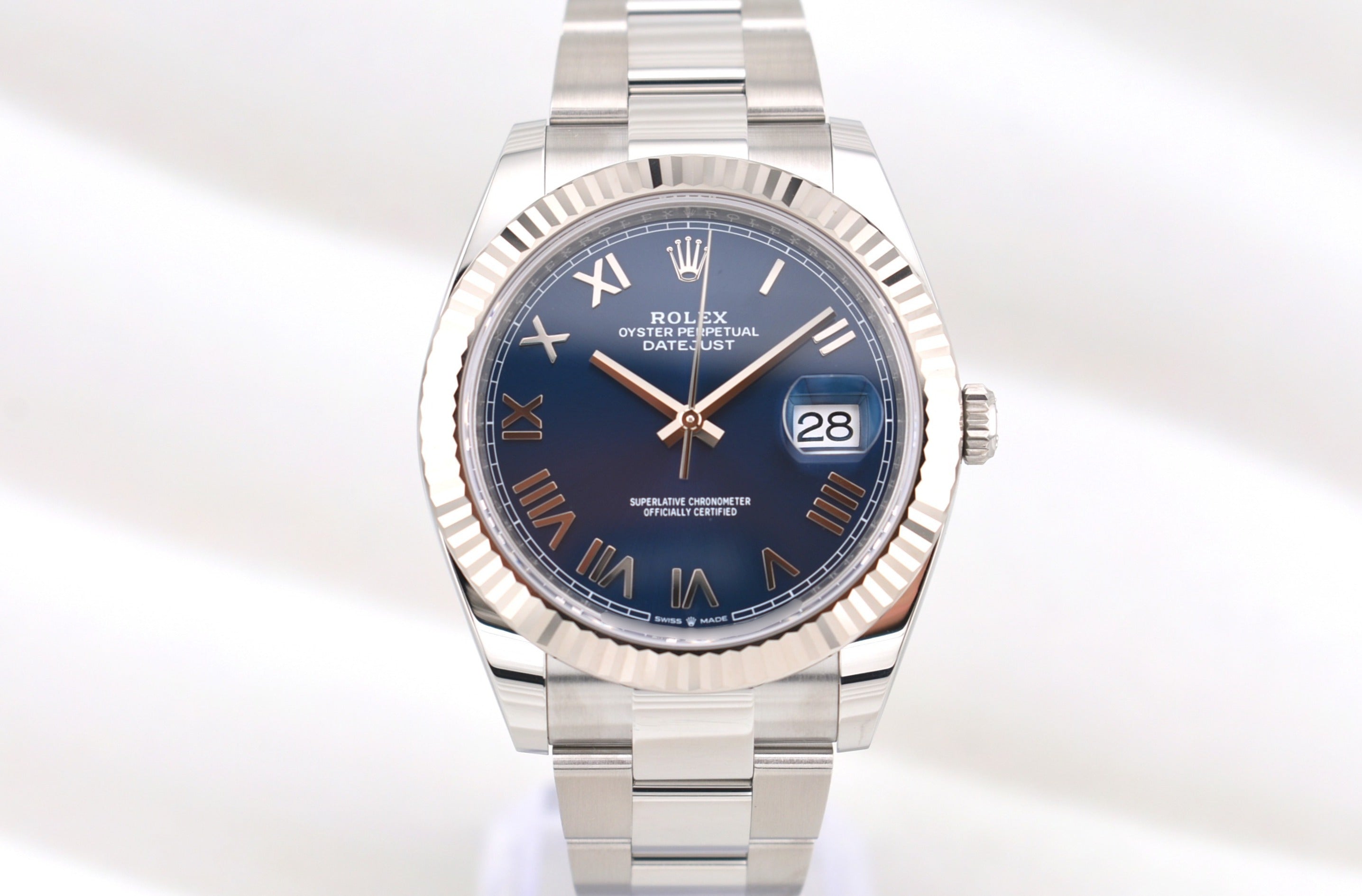 Rolex Datejust 41 Bright Blue Roman Oyster Band 126334 2026