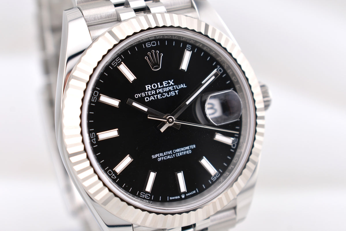 Rolex Datejust 41 Black Index Dial Jubilee Band 126334 2026