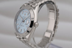 Rolex Day Date 40 Platinum Ice Blue Motif Dial 228206 2022