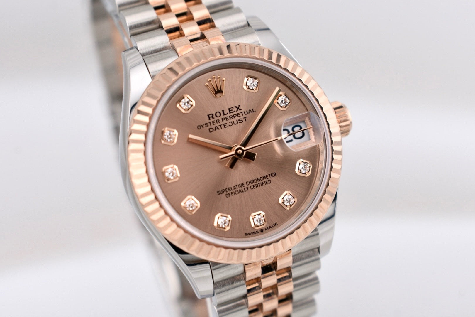 Rolex Datejust 31 Two Tone Everose Gold Pink Sundust Diamond Dial 278271 2025