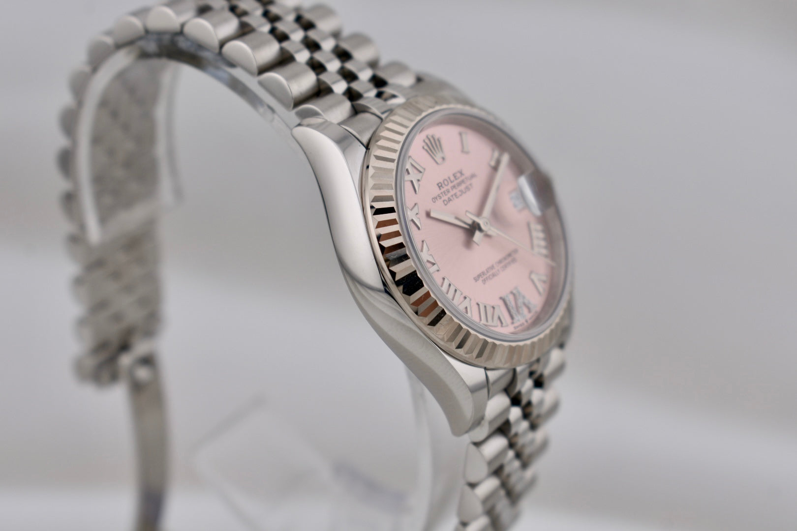 Rolex Datejust 31 Pink Roman Dial Diamond VI Marker 278274 2023