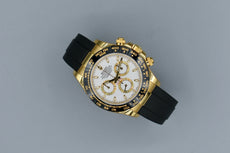 Rolex Cosmograph Daytona Yellow Gold Ivory Dial Oysterflex 116518LN 2023