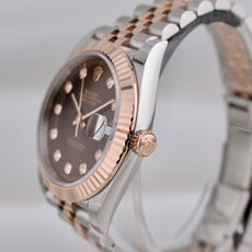 Rolex Datejust 41 Two Tone Chocolate Diamond Dial 126331 2025