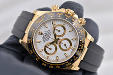Rolex Cosmograph Daytona Yellow Gold White Dial Oysterflex 116518LN 2018